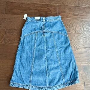 Old Navy Blue Denim A-Line Skirt